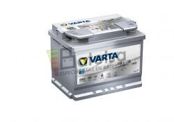 Batera VARTA START-STOP 12 Voltios 60 Ah Silver Dynamic AGM 560 901 068 Ref.D52 EN 680A 242X175X190