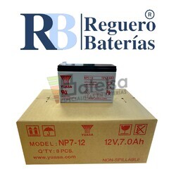 8 Bateras Yuasa NP7-12L 12V 7A F2 6.35mm