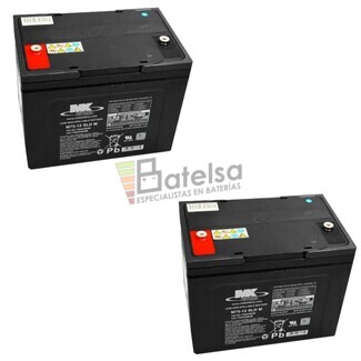 Bateras 12 Voltios 75 Amperios MK M75-12 SLD M