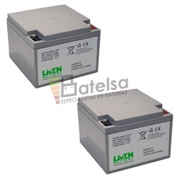 Bateras de Litio Scooter 12 Voltios 25 Amperios LVIF25-12