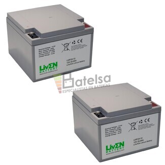 Bateras de Litio Scooter 12 Voltios 25 Amperios LVIF25-12