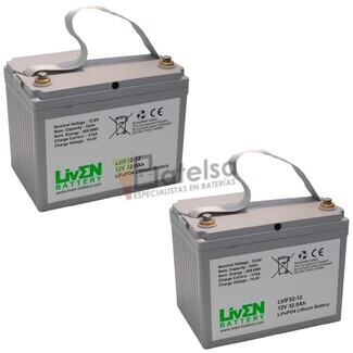 Bateras de Litio Scooter 12 Voltios 32 Amperios LVIF32-12