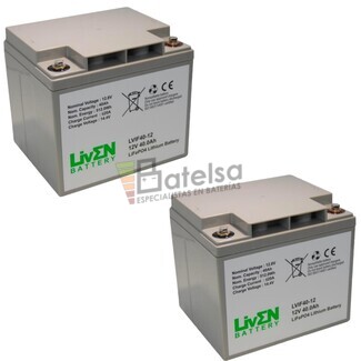 Bateras de Litio Scooter 12 Voltios 40 Amperios LVIF40-12