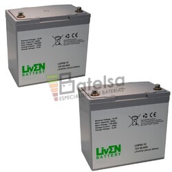 Bateras de Litio Scooter 12 Voltios 60 Amperios LVIF60-12S