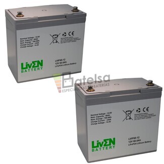 Bateras de Litio Scooter 12 Voltios 60 Amperios LVIF60-12S