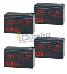 Bater�as de reemplazo CSB GP1272 para SAI ( Pack 4 Bater�as )