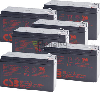 Bateras de reemplazo CSB GP1272F2 para SAI Pack 6 Bateras