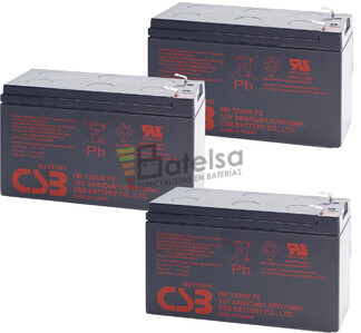 Bater�as de reemplazo para SAIS-UPS 3xHR1234WF2
