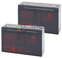 Bateras para SAI DATASHIELD PC200 2xGP6120