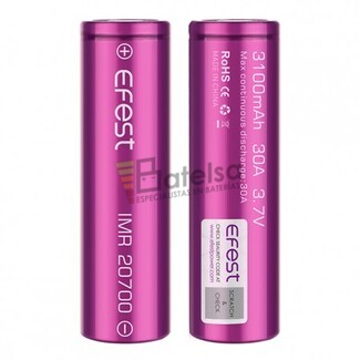 Bateras Efest IMR 20700 3.000 mA 30A (2U)