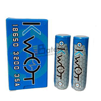 Bateras Kwot IMR 18650 3.200 mAh 35A (2U)