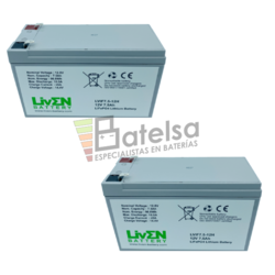 Bater�as Litio 24 Voltios 7,5 Amperios LVIF7.5-12