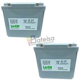 Bateras Litio Scooter 12 Voltios 20 Amperios LVIF20-12H