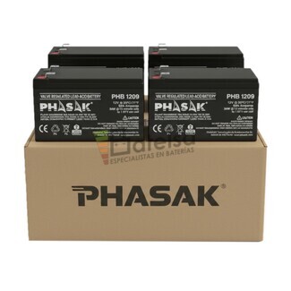 Bateras para SAI Phasak Online Rack PH 9320