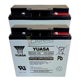 Bateras para silla de ruedas 12 Voltios 22 Amperios YUASA