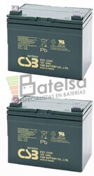 Bateras para silla de ruedas 12 Voltios 34 Amperios CSB EVX12340