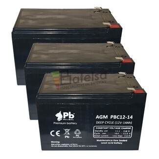 Bateras Patn Ecoxtrem 300W 12 Voltios 14 Amperios
