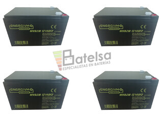 Bateras Patinete Roan 1000W 48V R6,5 48 Voltios 14 Amperios