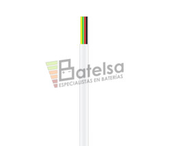 Bobina de cable telefnico plano 4 hilos 100m, Blanco