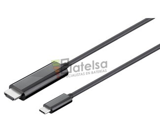 Cable adaptador USB C 3.1 Macho a Macho HDMI 4K, 1.8m