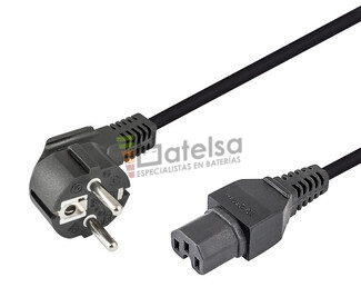 Cable de alimentacin para ordenadores con muesca 1,8m