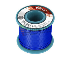 Cable flexible 0,5mm, cobre estaado, Azul 25m