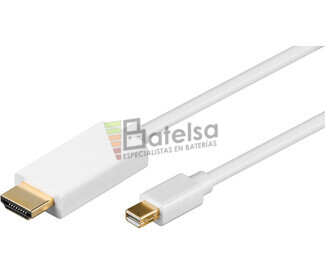 Cable Mini DisplayPort macho a HDMI macho 1m