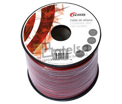 Cable para altavoz 2x1.5mm, Rojo-Negro 100m