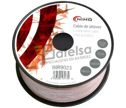 Cable para altavoz 2x1.5mm, Transparente 100m