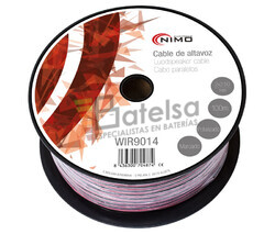 Cable para altavoz 2x2.5mm, Rojo-Negro 100m