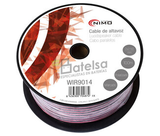 Cable para altavoz 2x2.5mm, Rojo-Negro 100m