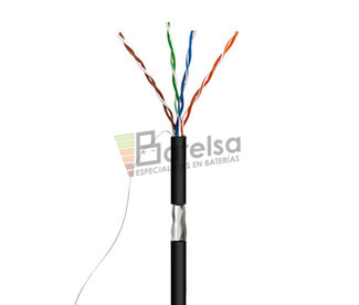 Cable para datos FTP Cat.5e rgido exterior, 100m