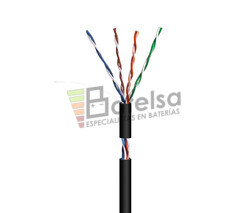 Cable para datos UTP Cat.5e rgido exterior, 305m