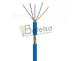 Cable para datos UTP Cat.6 COBRE,rgido interior LSZH,305M