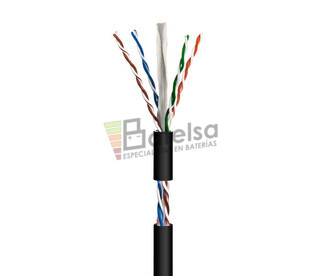 Cable para datos UTP Cat.6 rgido exterior, 100m