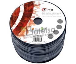 Cable para micrfono estreo, Negro 100m