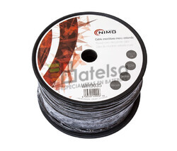 Cable para micrfono mono, Negro 100m