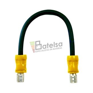 Cable puente batera SAI 15 cms Faston F1 4,8 mm Cable 4 mm seccin