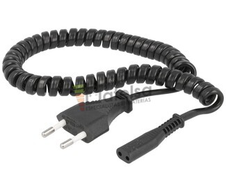 Cable rizado de red Europa a tipo afeitadora 1.8 metros