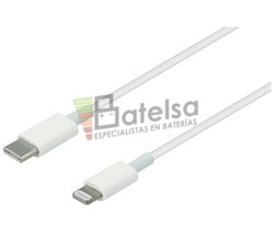 Cable USB-C a Lightning de carga rpida y datos para Apple