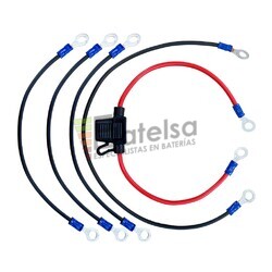 Cables con Terminales circular M5 para Conexin a 48 Voltios