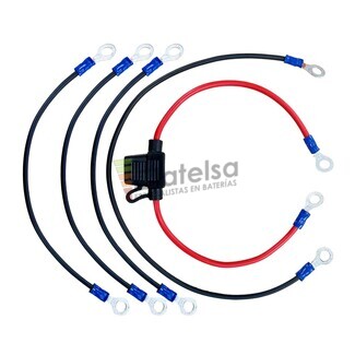 Cables con Terminales circular M5 para Conexin a 48 Voltios