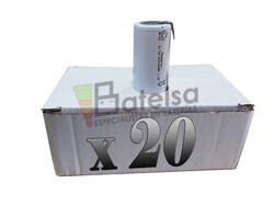 Caja 20 Bateras Sub-c 1.2 Voltios 2 Amp C/Lengetas para taladros