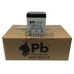 Caja Bateras 12 Voltios 2,9 Amperios PBC12-2.9 10U