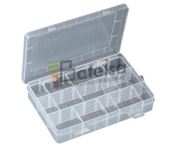 Caja clasificadora con 24 departamentos ajustables