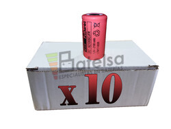 Caja de 10 Bateras Sub-C recargables 1.2 Voltios 2.100 mah sin Lengetas