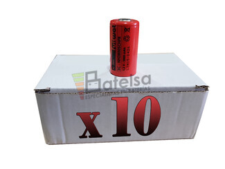 Caja de 10 Bateras Sub-C recargables 1.2 Voltios 3.800 mah sin Lengetas