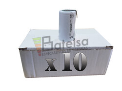 Caja de 10 Bateras Sub-c 1.2V 2.000 mah C/lengetas para taladros