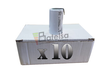 Caja de 10 Bateras Sub-c 1.2V 2.000 mah C-lengetas para taladros