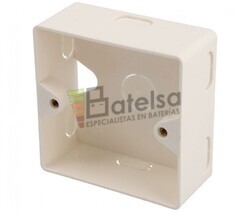 Caja para superficie o empotrar 80x80mm